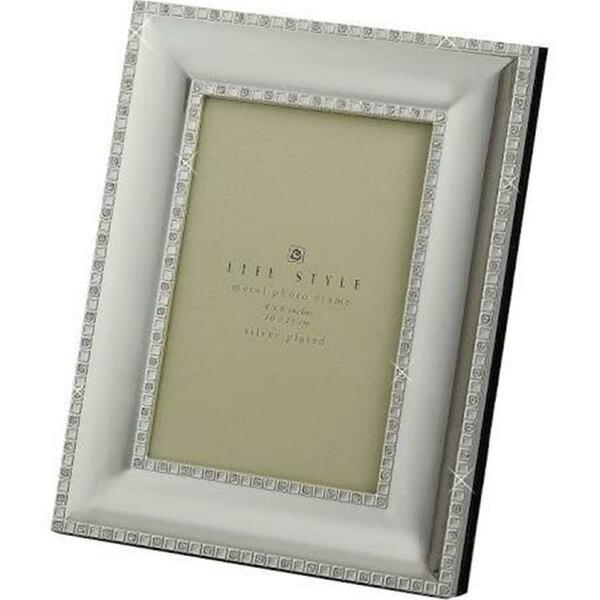 Leeber 4 x 6 in. Silver Plated Album with Crystal 81326